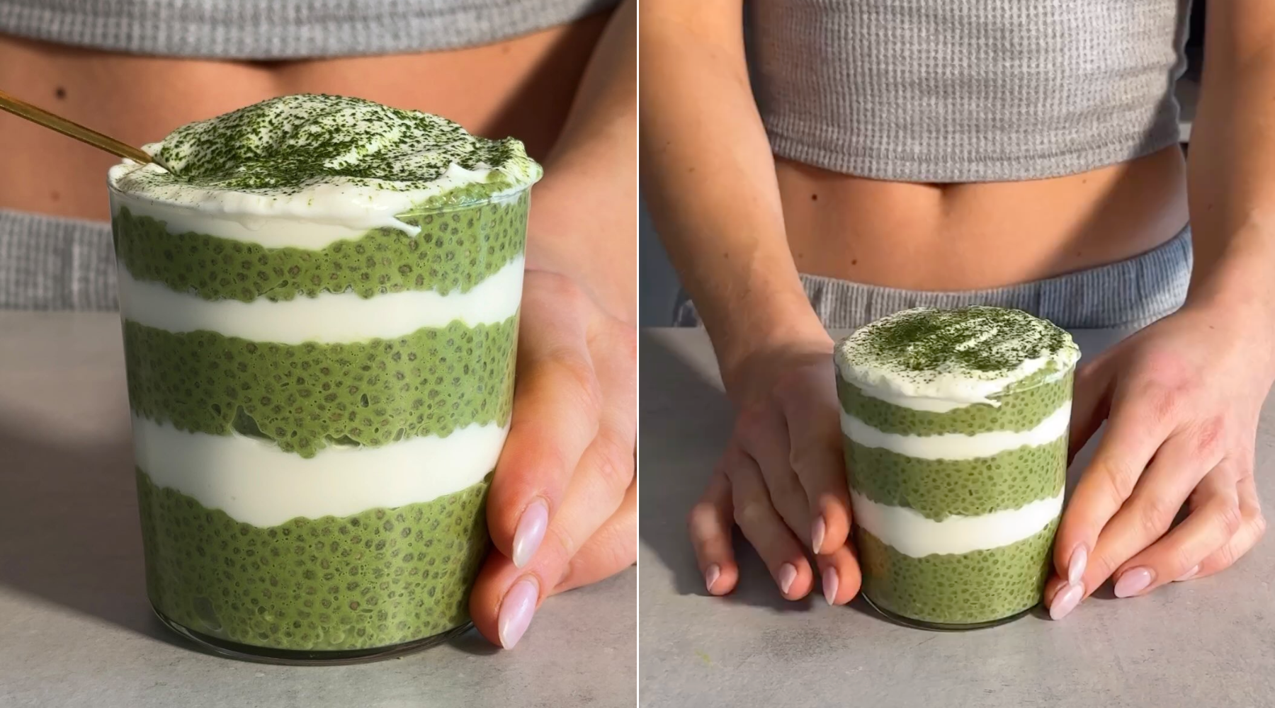 Najboljši med najboljšimi: Matcha tiramisu chia puding. Tukaj je recept