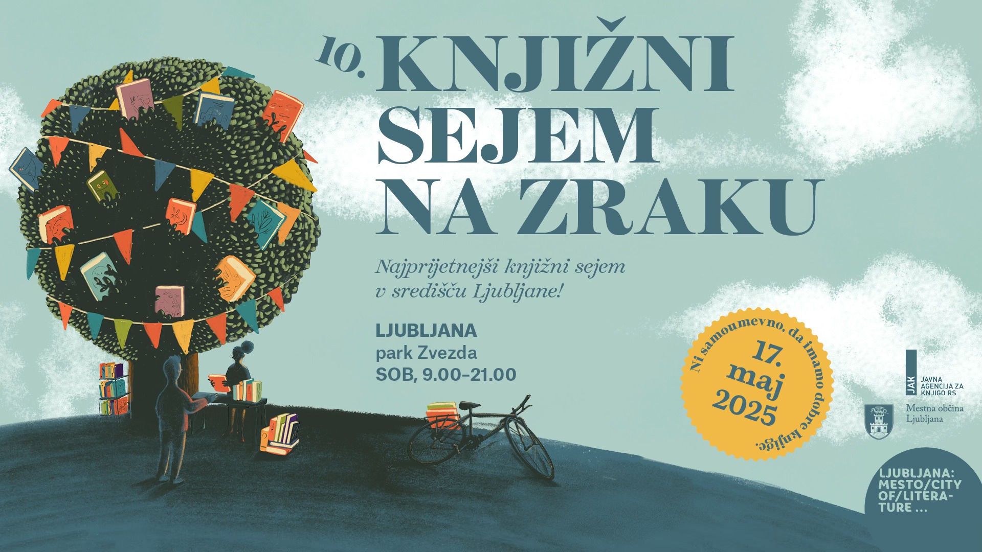 Sprehodite se po parku Zvezda in obiščite knjižni Sejem na zraku