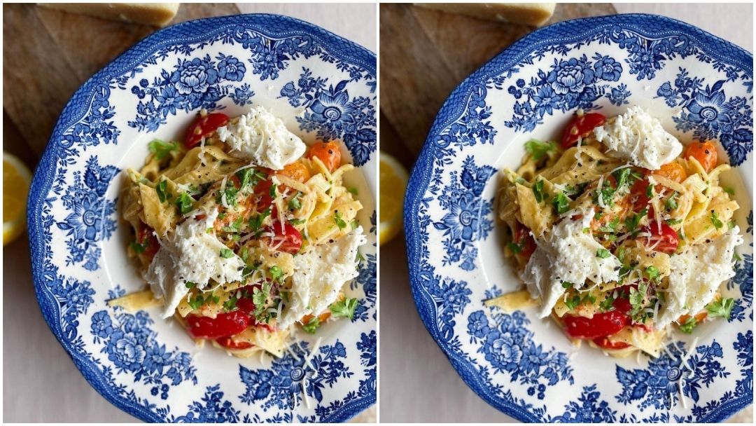 Summer garden pasta