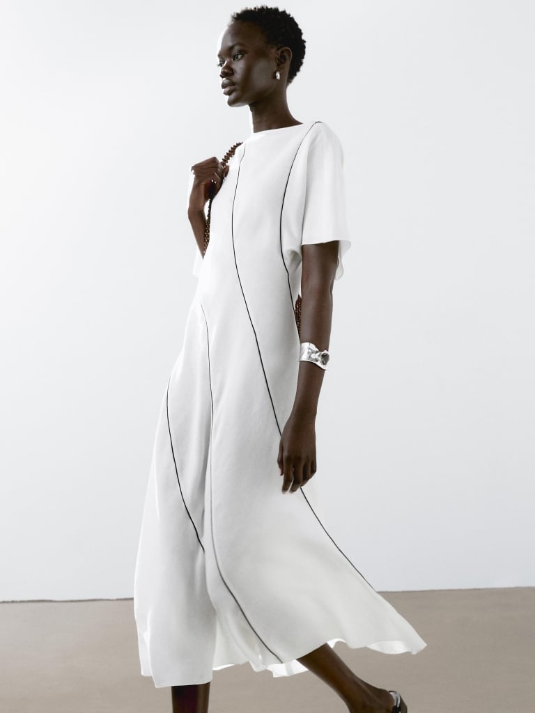 laneno obleka Massimo Dutti