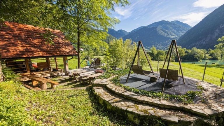 šotorišče glamping v senci soča