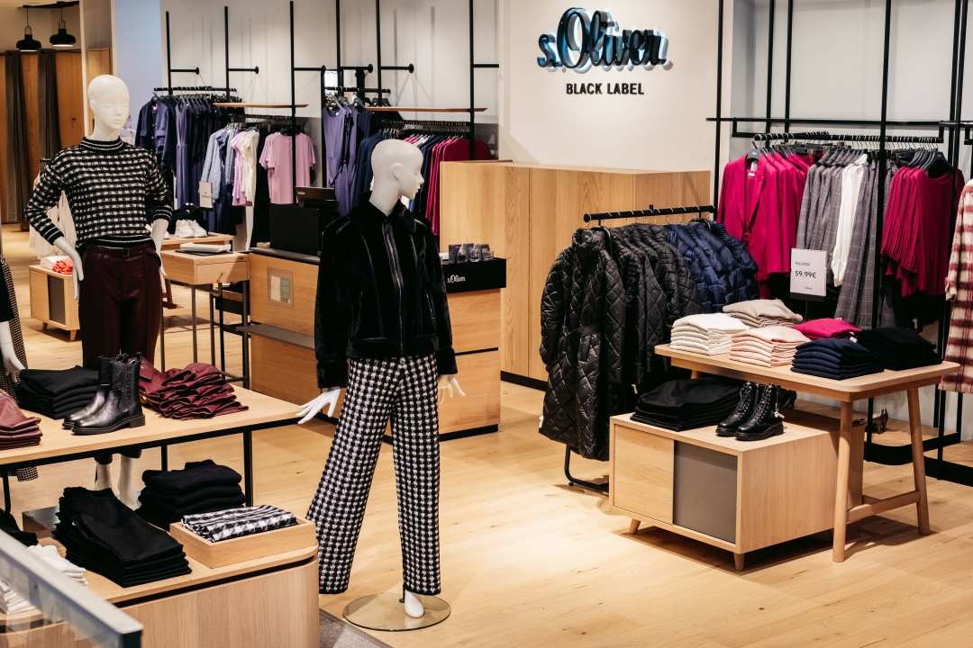 Razširjena trgovina s.Oliver Black Label v nakupovalnem središču Aleja