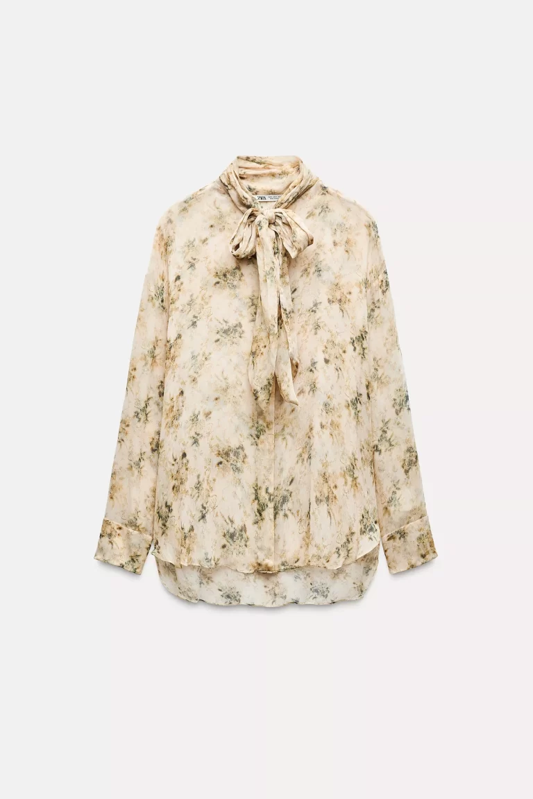 bluza z mašno zara