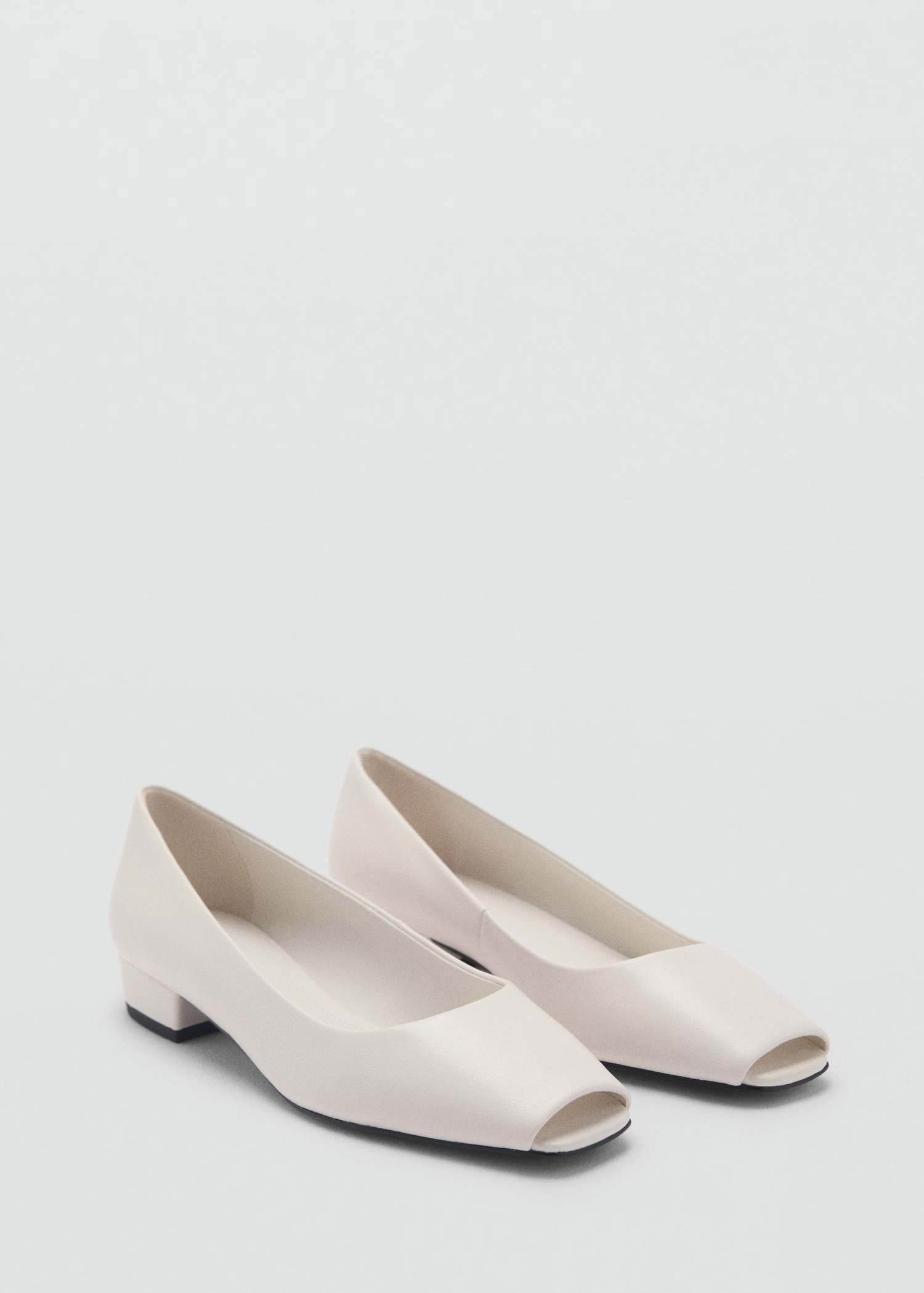 Mango čevlji z odprtimi prsti peep-toe model