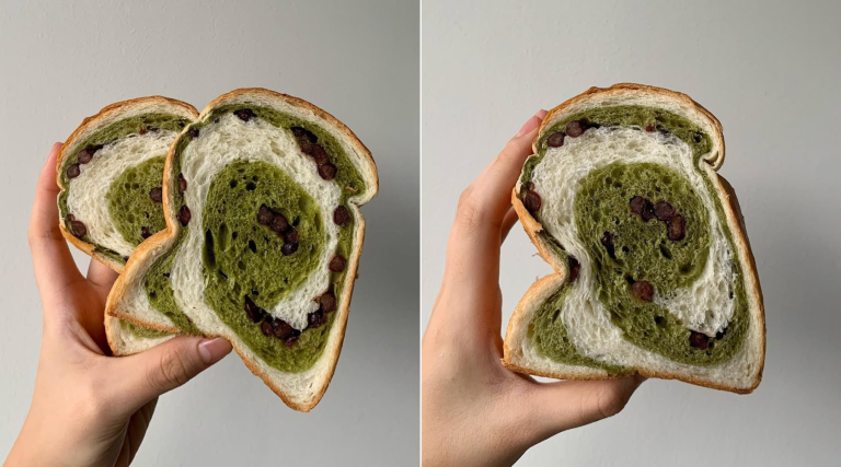 Matcha banana hleb