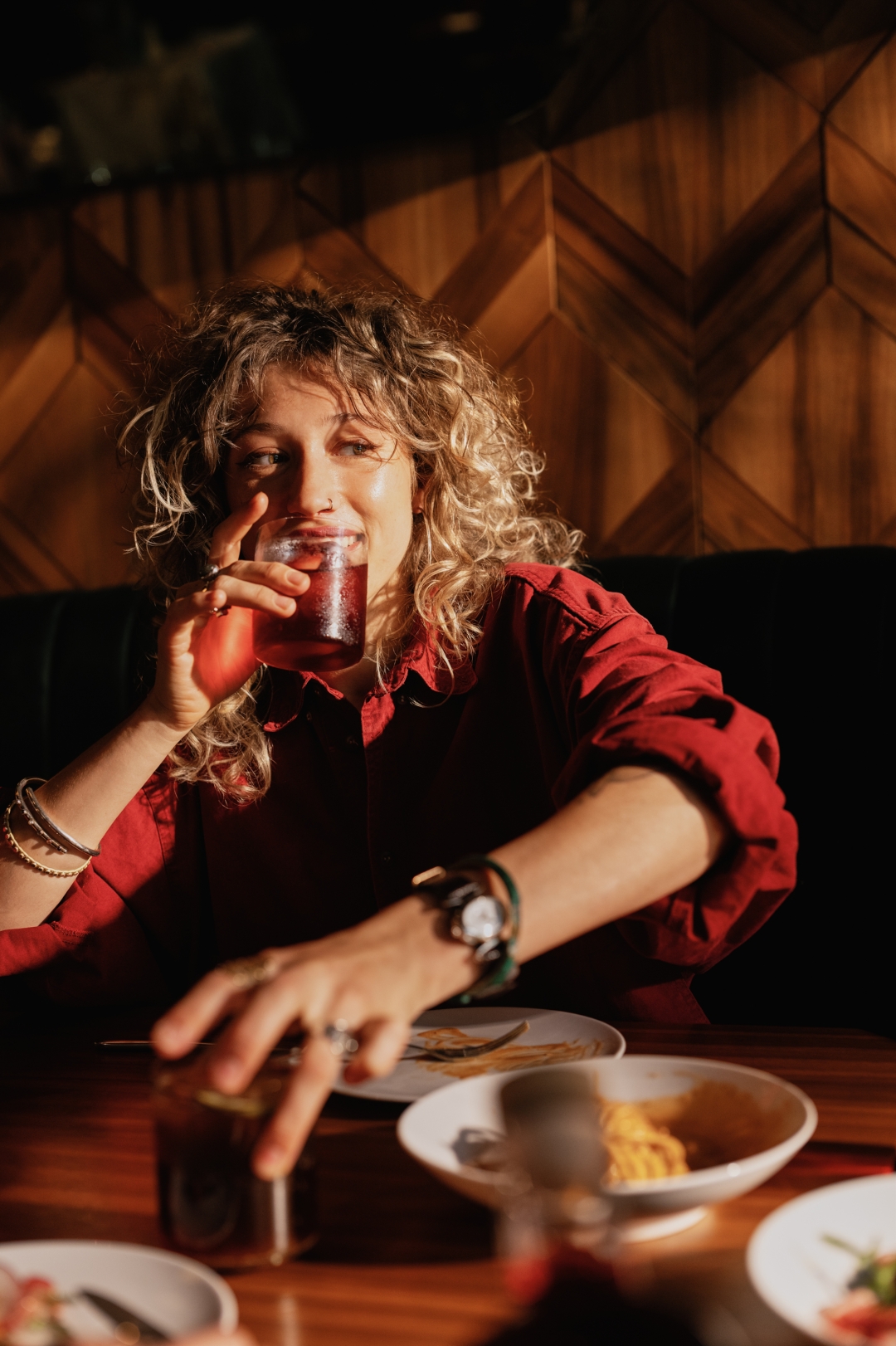 Ana Roš Drinks Negroni koktajli (foto: Ciril Jazbec)
