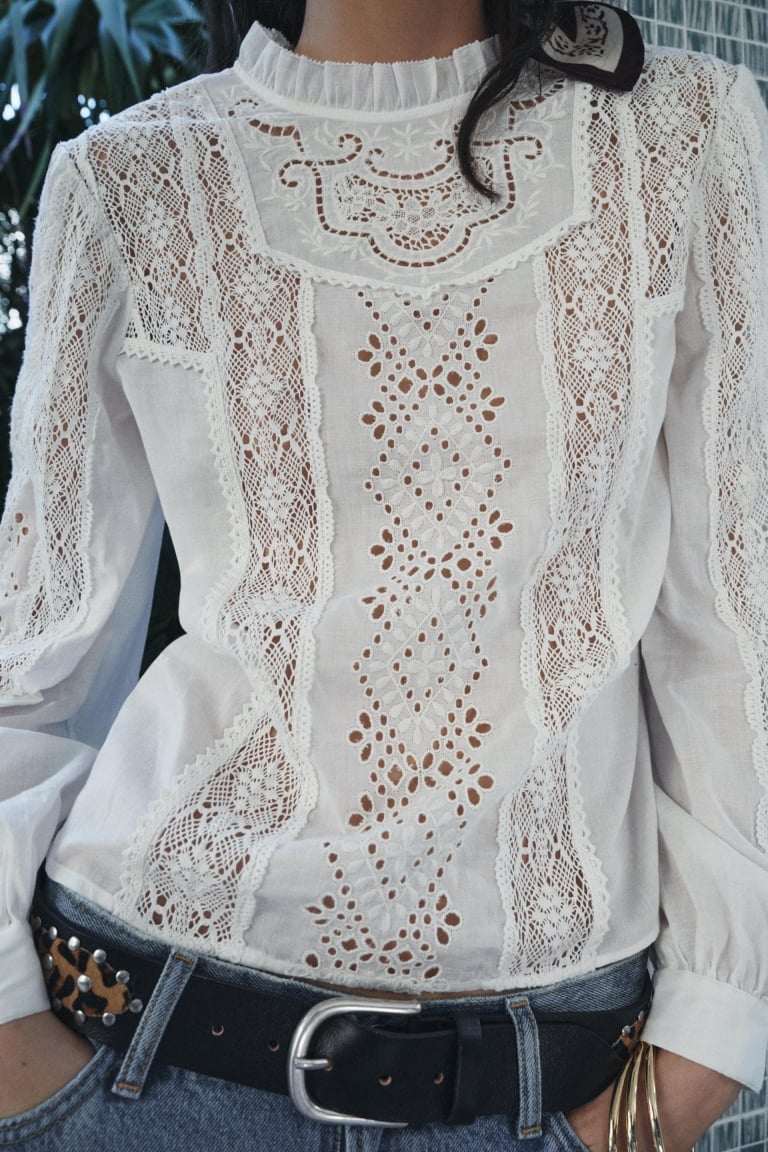 čipkaste bluze Zara