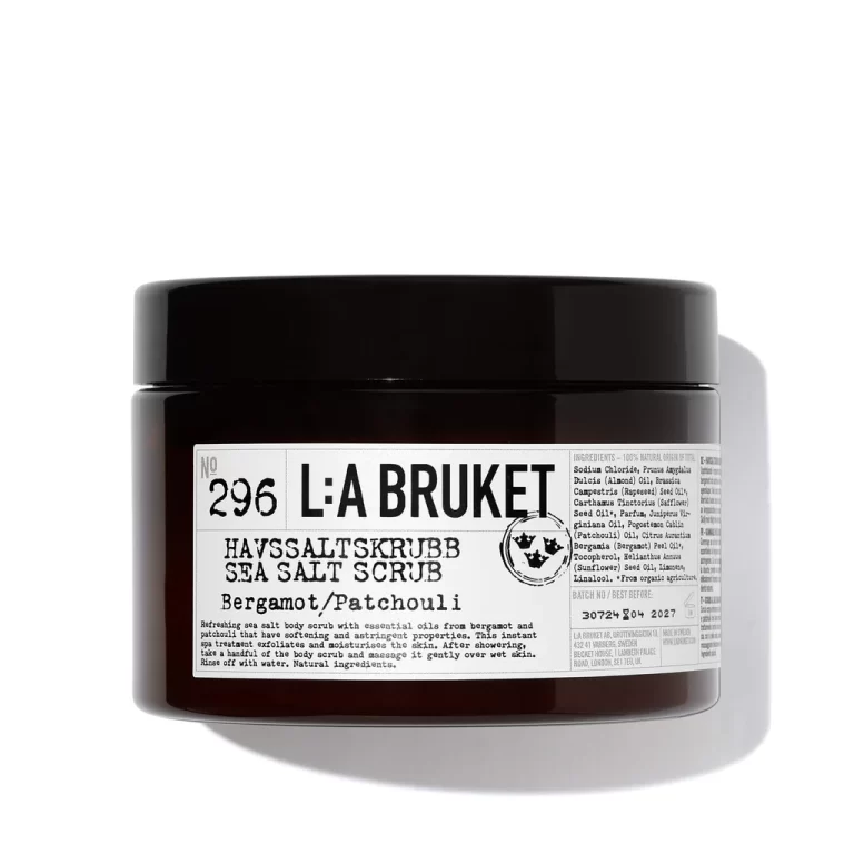 LA Bruket 296 Sea Salt Scrub Bergamot Pachouli