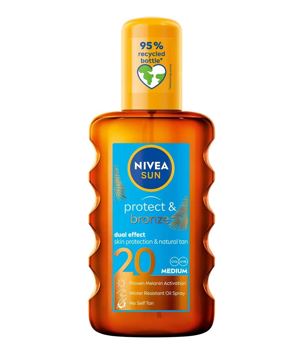 NIVEA Sprej za zaščito pred soncem Protect & Bronze ZF 20