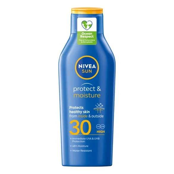 NIVEA SUN Protect & Moisture vlažilni losjon za zaščito pred soncem ZF 30