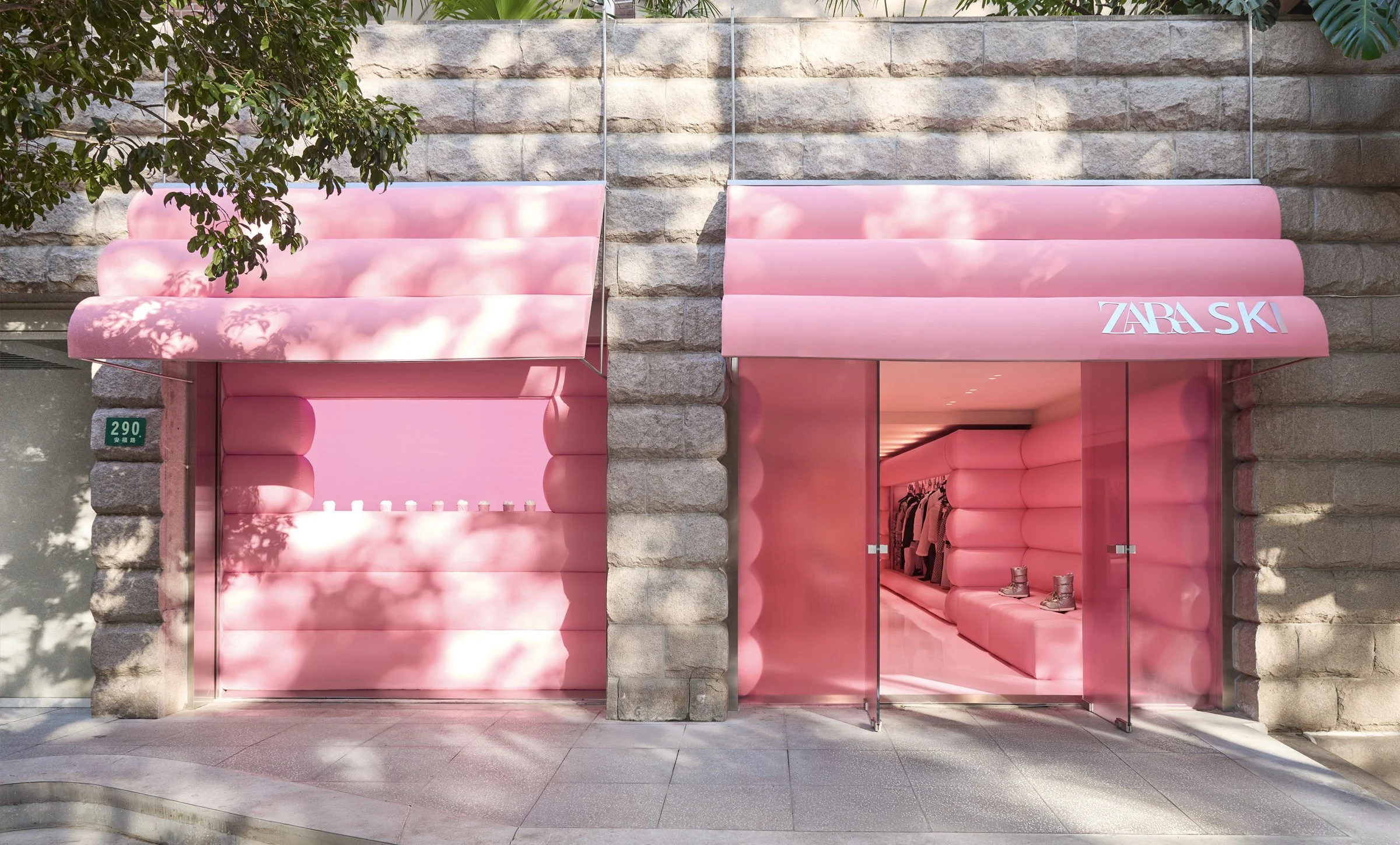 Zara Ski Pop-Up: Rožnati koncept, ki ga ne morete spregledati