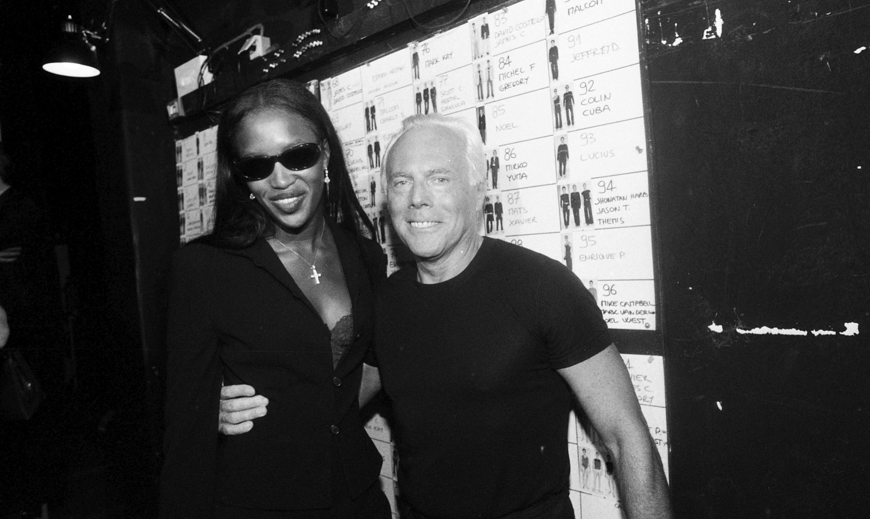 Giorgio Armani in Naomi Campbell