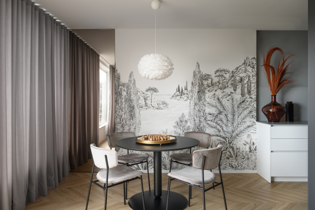 Studio 34: majhno sodobno stanovanje, kjer dihata prostor in eleganca