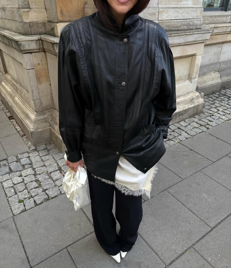 Čipka in usnje sta sanjska modna kombinacija (še posebej jeseni). Imamo stilski navdih!