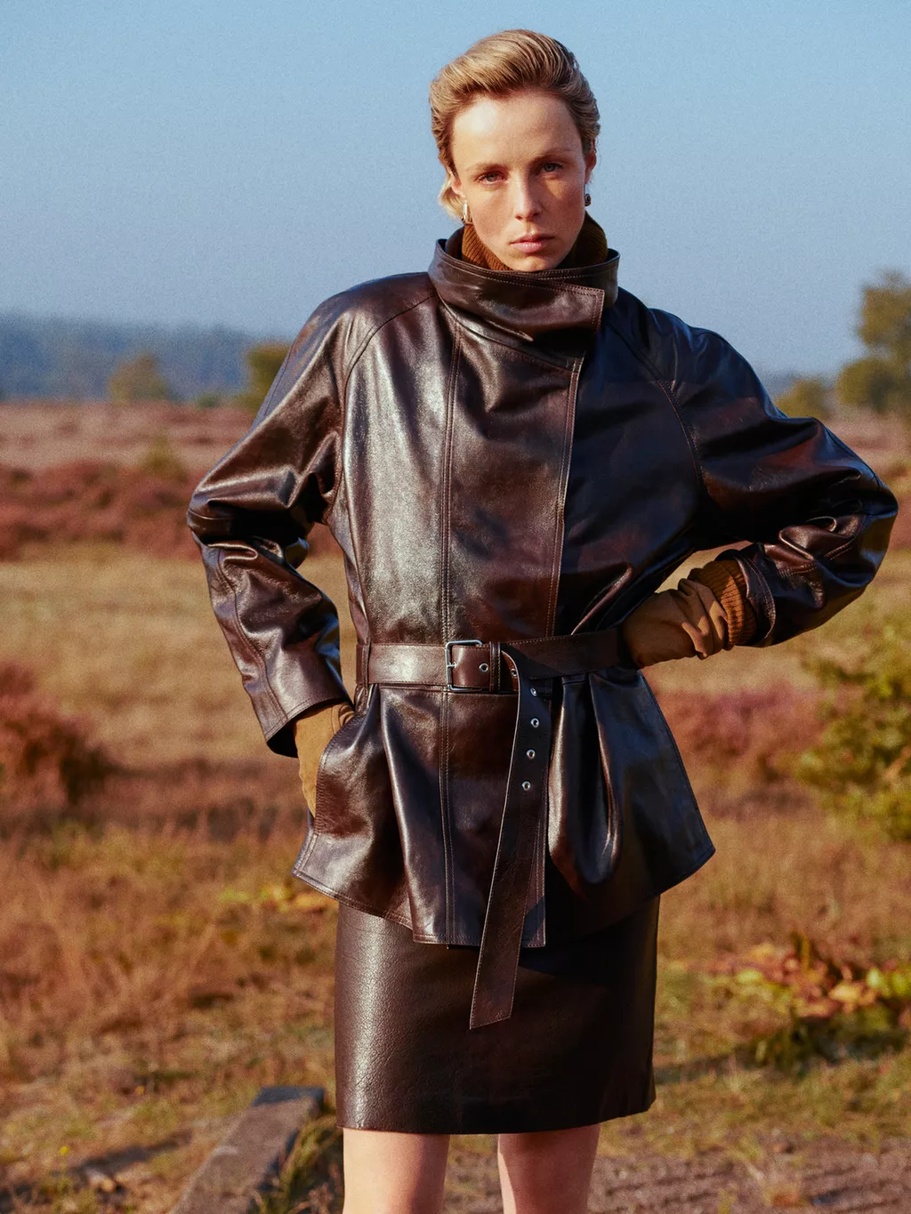 rjava barva modni kosi massimo dutti 4