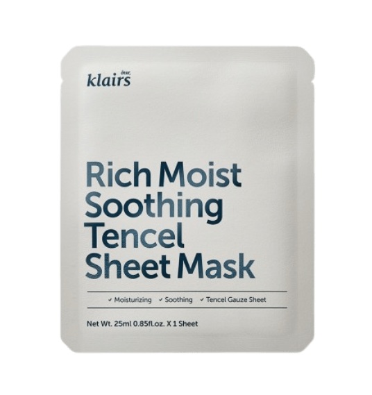 Dear, Klairs Rich Moist Soothing Tencel Sheet Mask