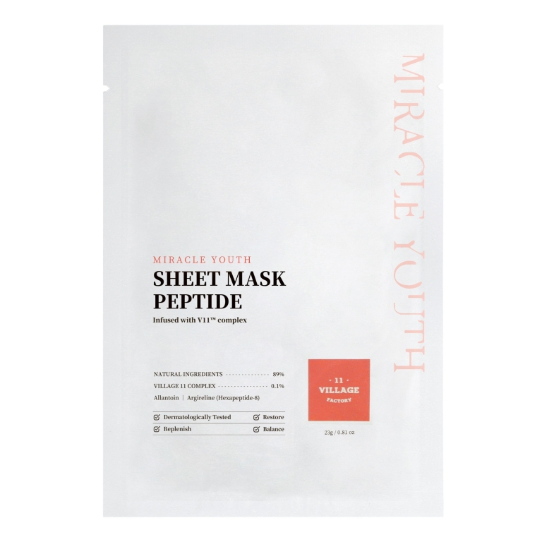 Village 11 Factory Miracle Youth Sheet Mask Peptide